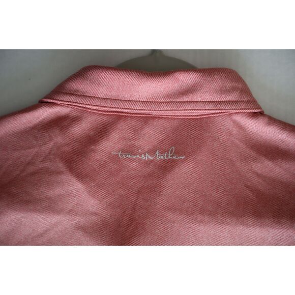 Travis Mathew 1MK2068 Men's Sz M Heather Cardinal Player Special Golf Shirt - Picture 9 of 12